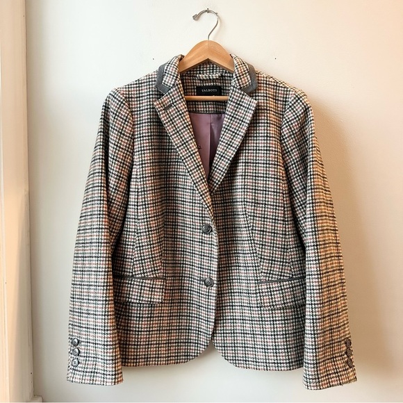 Talbots Jackets & Blazers - Talbots Plaid Wool Blazer Size 16